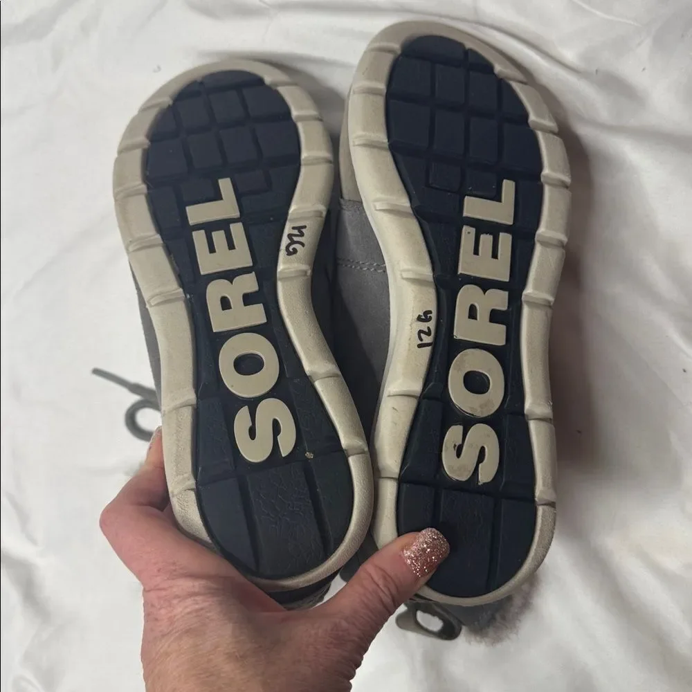 Sorel Women’s Explorer Joan Suede Waterproof Boots In Quarry Grey. Size 10.